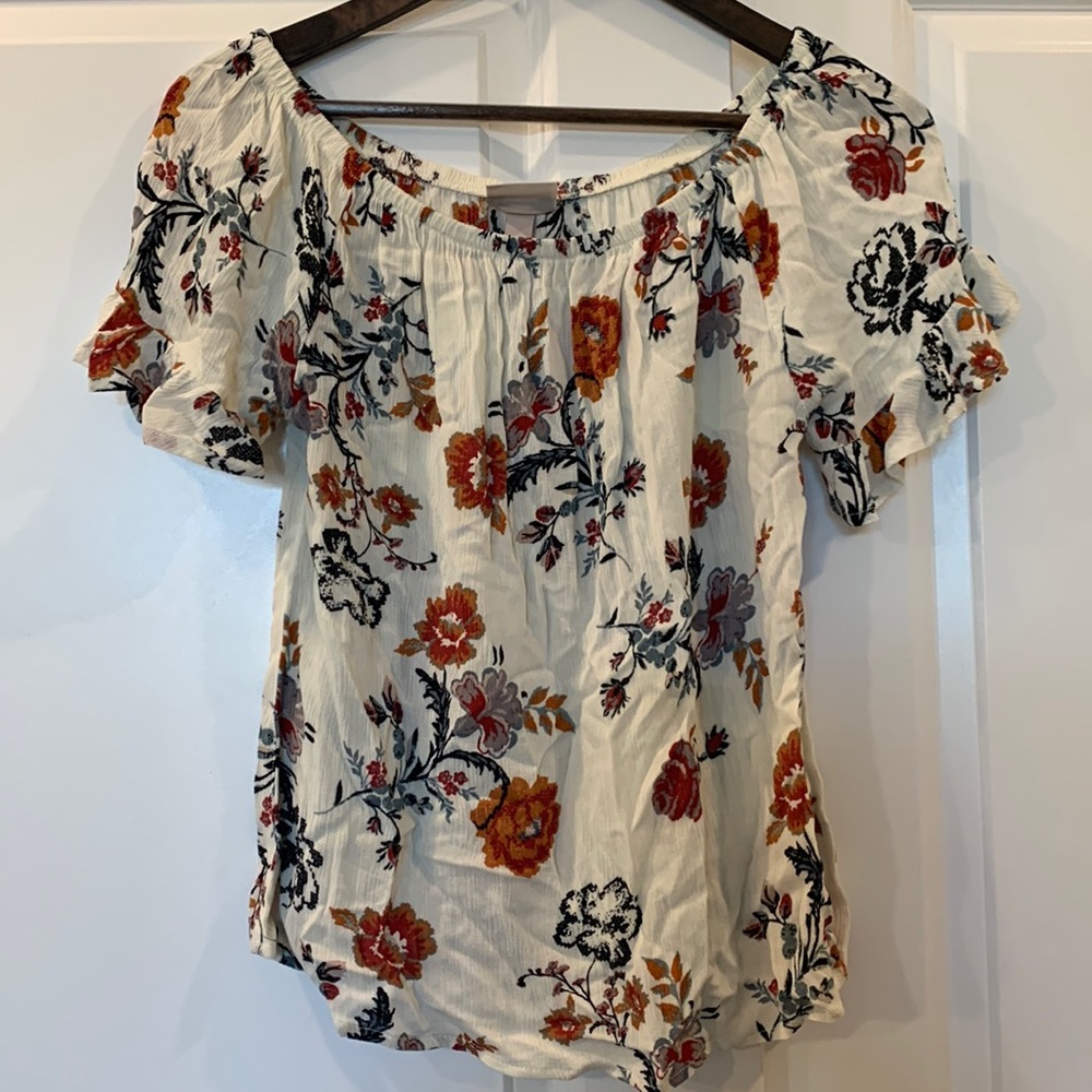 Floral Off the shoulder top
